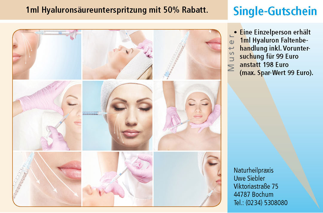 Gutschein für Hyaluronsäure
