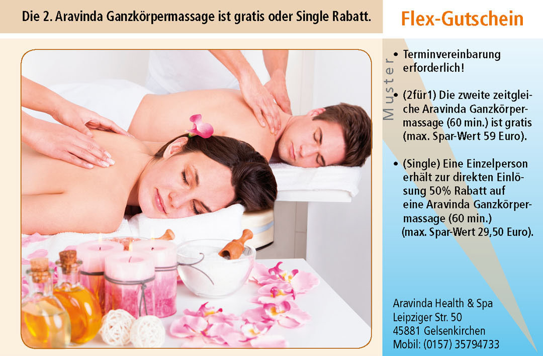 Massage Gutschein Ruhrgebiet Gelsenkirchen