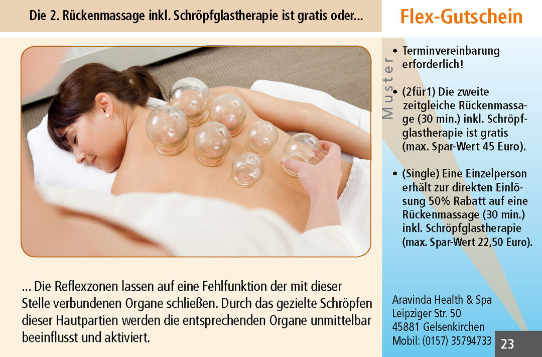 Gutschein Rückenmassage Ruhrgebiet