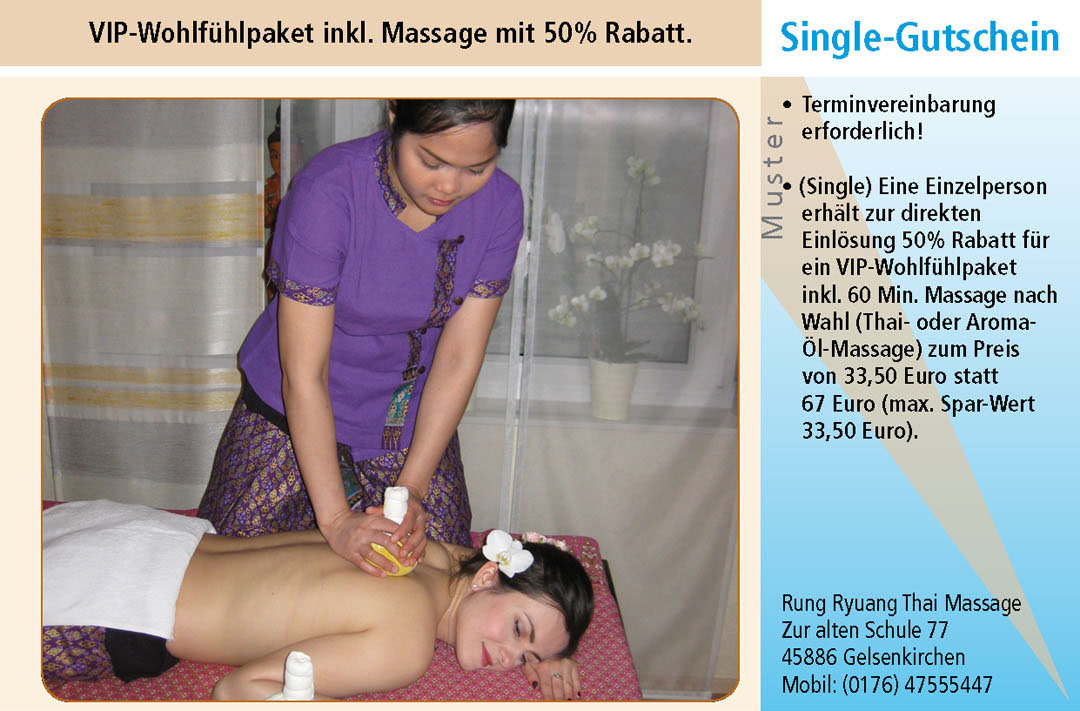 Thai Massage Gutschein Ruhrgebiet