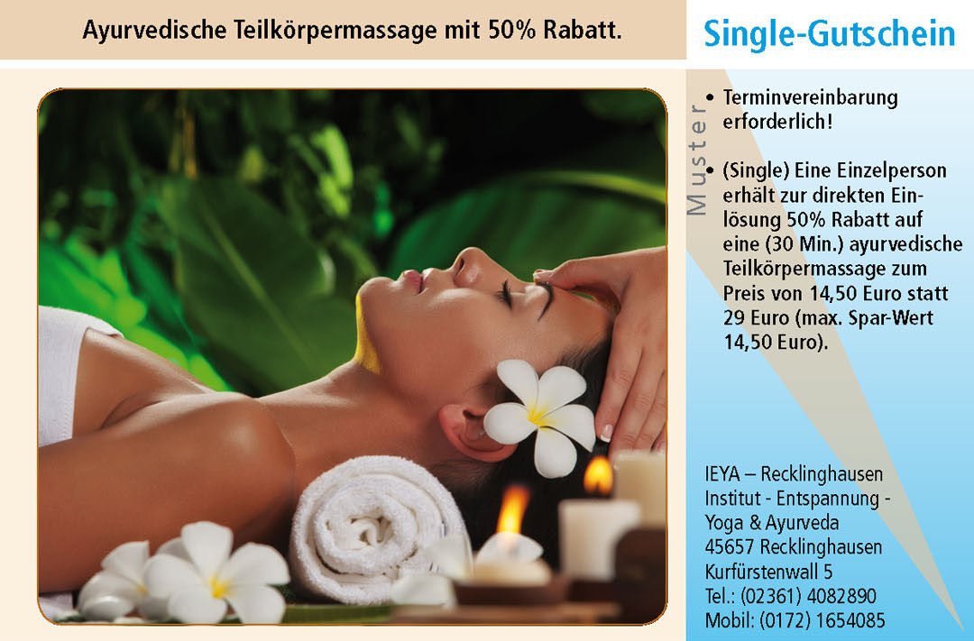 Massage Gutschein Ruhrgebiet