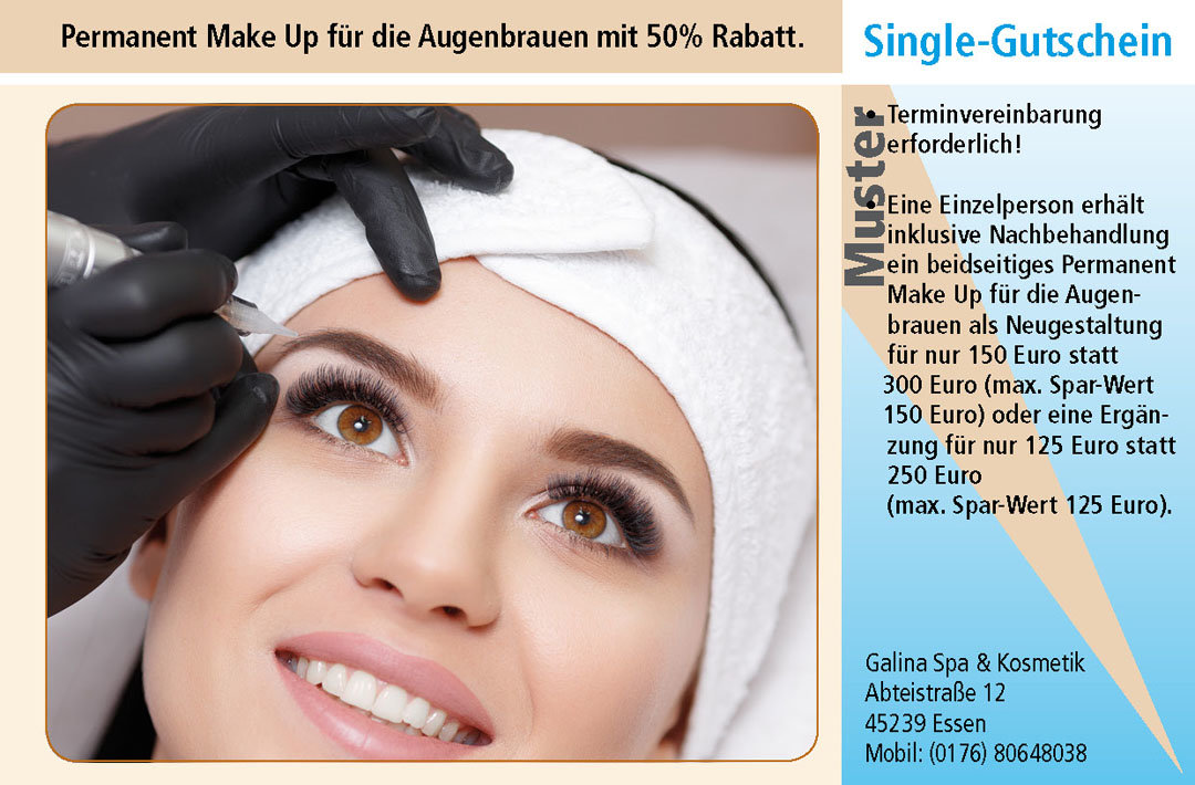 Gutschein Antistressmassage Essen Ruhrgebiet Galina Spa & Kosmetik