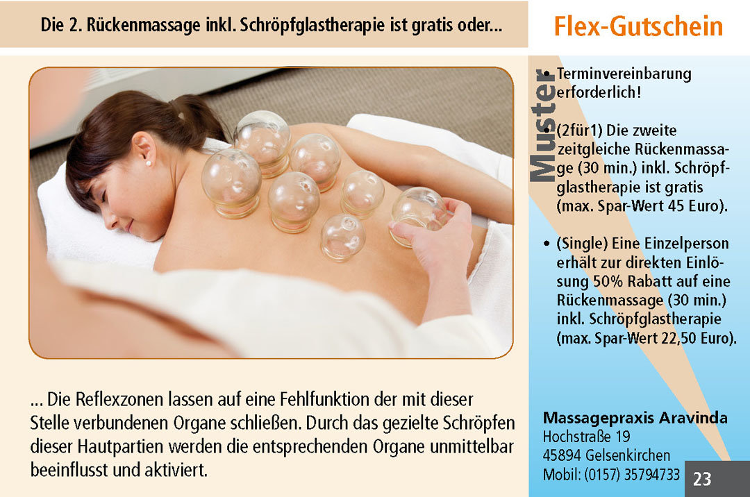 Gutschein Rückenmassage Ruhrgebiet
