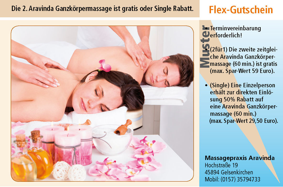 Massage Gutschein Ruhrgebiet Gelsenkirchen