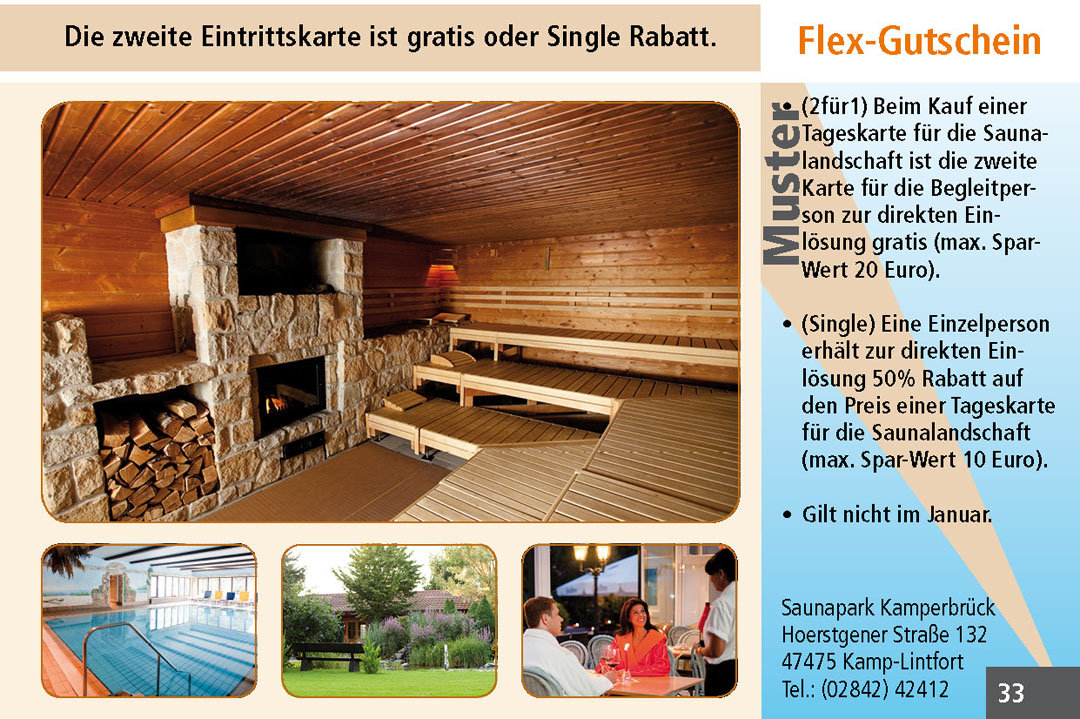 Sauna Gutschein Ruhrgebiet Saunapark Kamperbrück