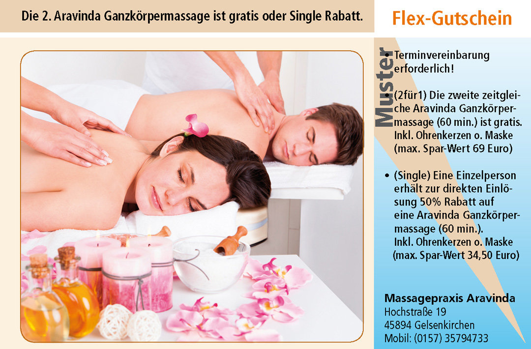 Massage Gutschein Ruhrgebiet Gelsenkirchen