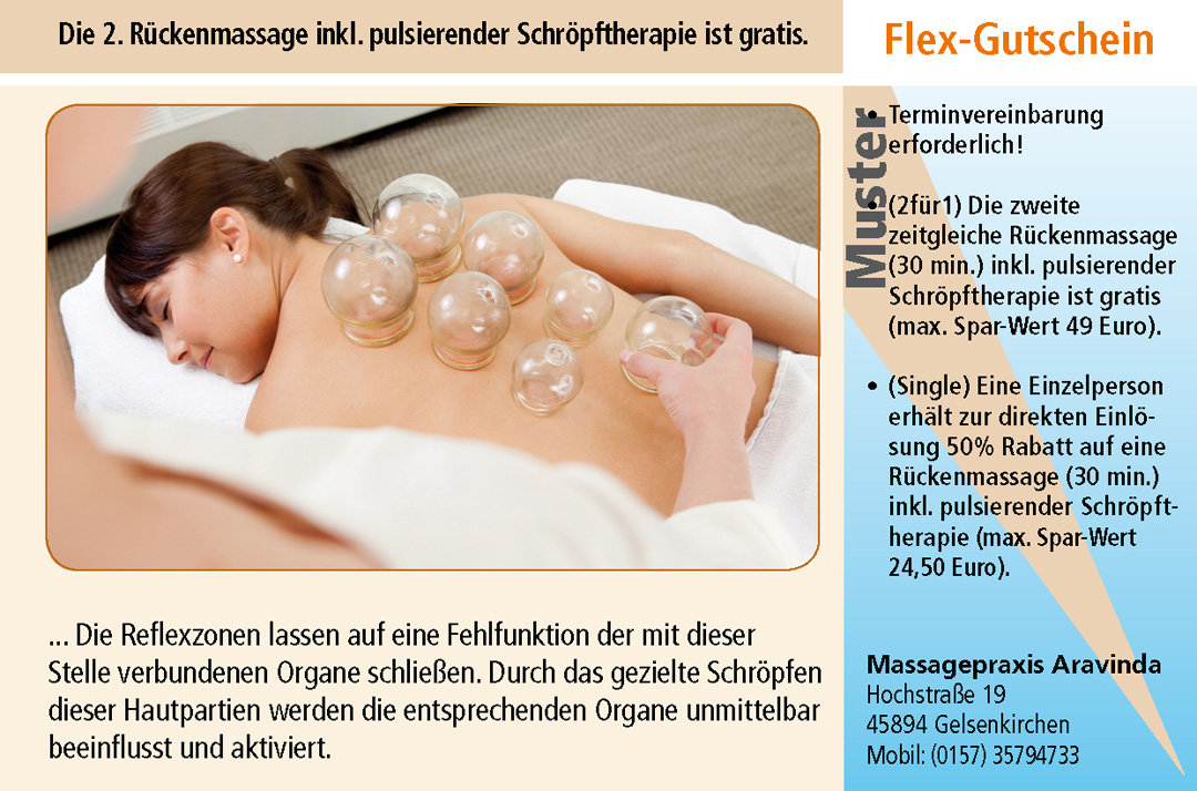 Gutschein Rückenmassage Ruhrgebiet