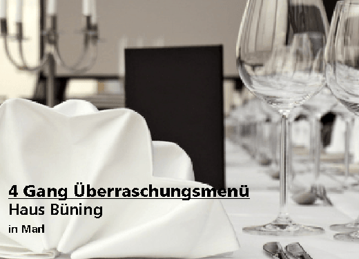 4 Gang Überraschungsmenü - Haus Büning - in Marl